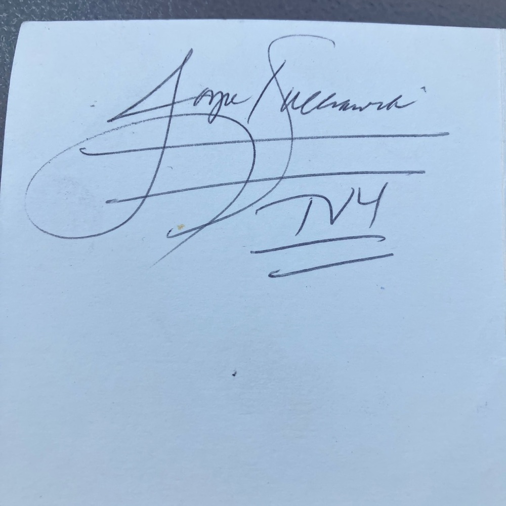 Autographed Signature - JOYCE KULHAWIK TV4